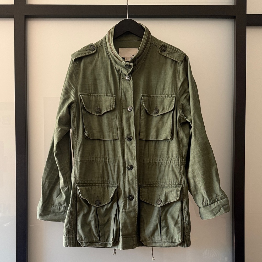 Bar III Olive Utility Jacket in 100% Cotton